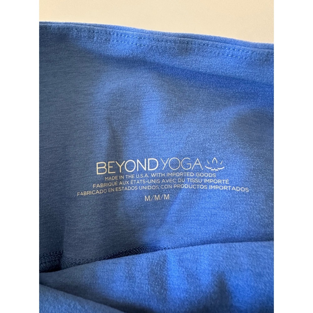 Beyond Yoga Blue Spacedye At Your Leisure High Waisted Midi Leggings | Medium - Picture 5 of 8